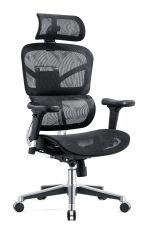 IdealHome Fusion Ergonomic High-Back Office Chair - Executive Chair Brown/White AD-013 BW - Image 2