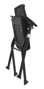 IdealHome Foldable Mid-Back Mesh Office Chair - Space-Saving Ergonomic Task Chair DCL_3680 - Image 2