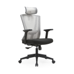 IdealHome Link High-Back Mesh Office Chair - Ergonomic Executive Chair with Adjustable Armrests DCL_3584