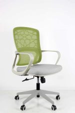 Ideal Home Ergonomic Modern Fabric Mesh Office Chair Adjustable Lumbar Support - Green