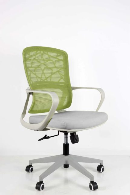 Ideal Home Ergonomic Modern Fabric Mesh Office Chair Adjustable Lumbar Support - Green