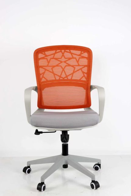 Ideal Home Ergonomic Modern Fabric Mesh Office Chair Adjustable Lumbar Support - Orange